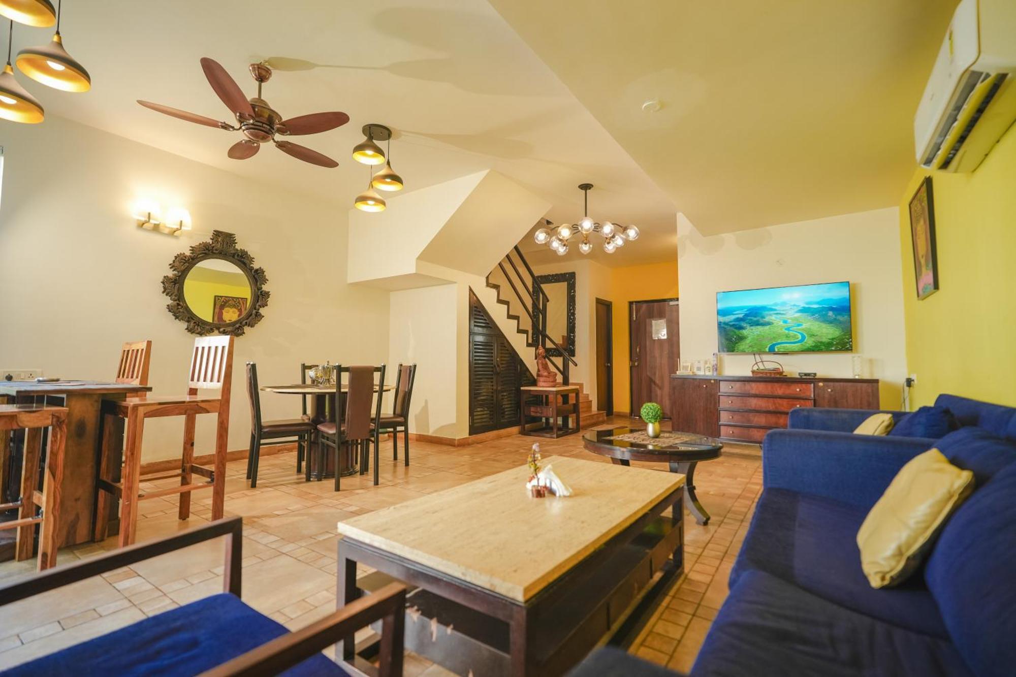 Villa M - Jia 3- 3Bhk In Candolim, Pool Facing, Near Beach, Breakfast Included Buitenkant foto